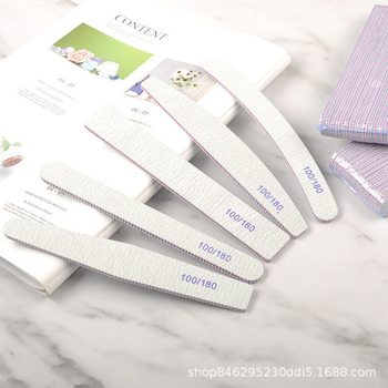 Nail art rubbing strip suit polishing strip thick and thin nail grinding sand strip trimming double-sided polishing file sponge nail tool