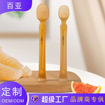 Neonatal complementary food soft spoon Infants over one year old Silicone spoon soft spoon head complementary food feeding water spoon feeding spoon tableware