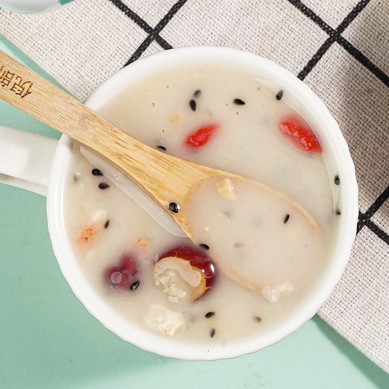 Chia Seed Osmanthus Tremella Lotus Root Powder 500g Canned Instant Food Instant Lotus Root Powder Wholesale Ready-To-Eat Nut Lotus Root