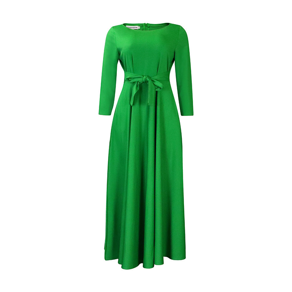 Plus Size African Long Dress Fashionable Tie Design Elegant Style Spring Summer Collection Wholesale Available