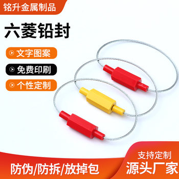 Plug-In Lead Seal, Disposable Steel Wire Seal, Anti-Counterfeiting Seal, Garden Tie, Container Logistics Lead Seal