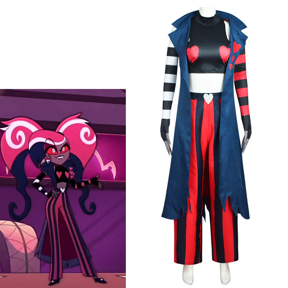 Костюм Hazbin Hotel Hell Inn cos Бархатный Костюм для косплея в стиле аниме для выступлений Изображение 1
