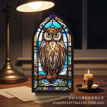Cross-Border New Product Book Nook Owl Wooden Bookend Ornaments to Decorate Dreamy Book Lovers Gifts