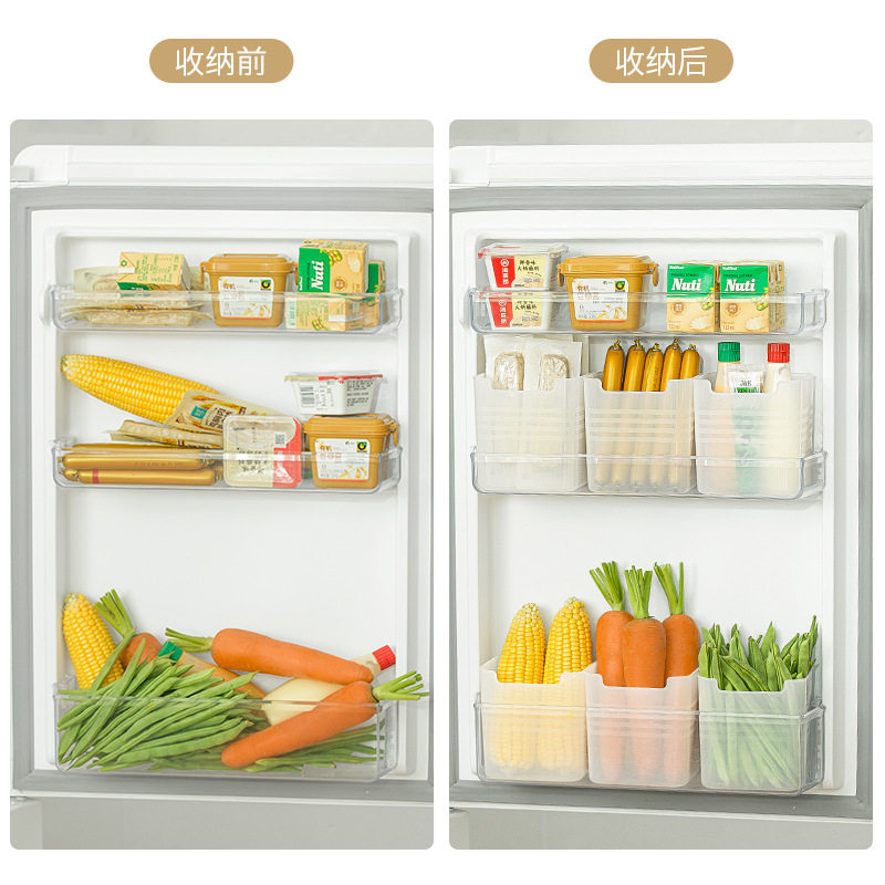 Side Door Refrigerator Storage Box Food Food Vegetable and Fruit Classification Crisper Sundry Storage Box Storage Box