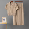 Spring and Summer French High-End Knitted Suit Fashionable Polo Collar Buttons + Slim Mid-Length Skirt Two-Piece Set for Women