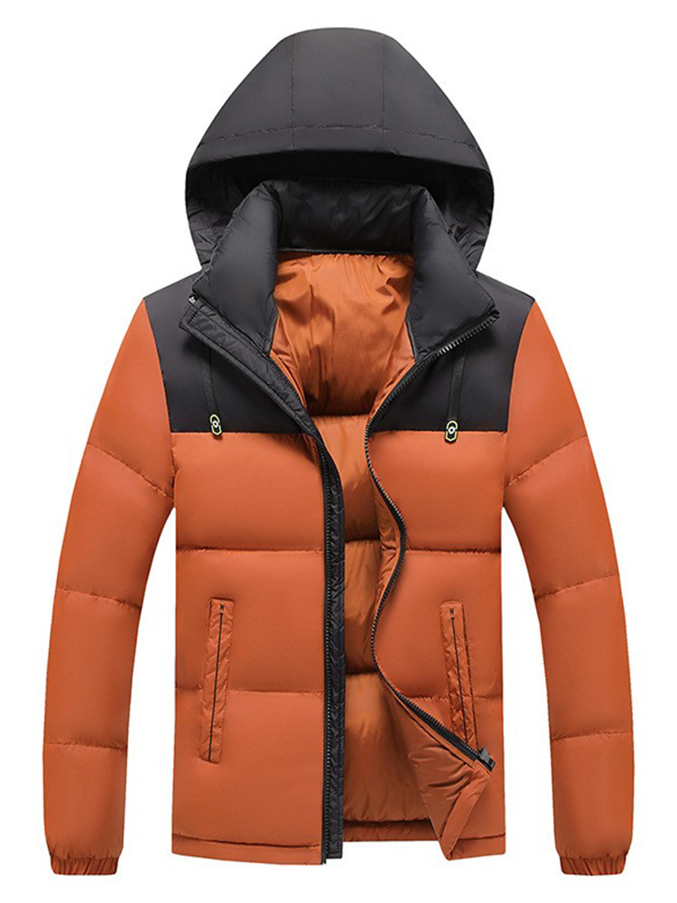 Áo Khoác Nam Chất Liệu Vải Bông Dáng Ôm Mũ Liền Dày Ấm Hàng Mùa Xuân Thu Đông