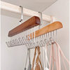 8-hook wooden sling hanger underwear vest tie storage hook student dormitory solid wood wave drying hanger
