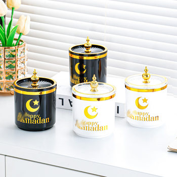 Light Luxury Transparent Plastic Sealed Jar Milk Powder Jar Tea Food Jar Kitchen Grain Storage Jar