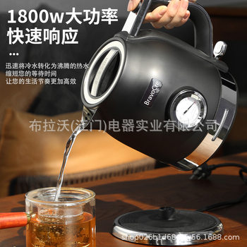 Household Electric Kettle in stock Hot Sale with Thermometer 304 Stainless Steel Automatic Power-off Large Capacity Kettle