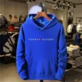 Royal blue printed white