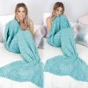 Genuine Mermaid Blanket Blanket Wool Knitted Fish Tail Blanket Air-conditioning Blanket Birthday Gift Christmas Gift M02