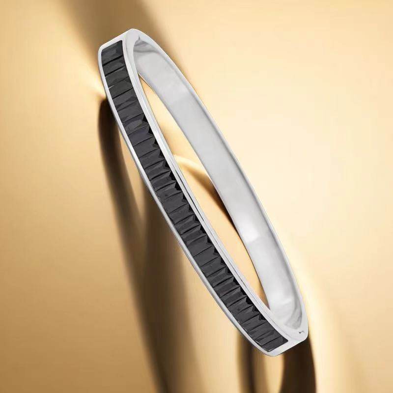 钛钢手镯女生高级感小众满天星不掉色镶钻精致排钻ins风满钻手环