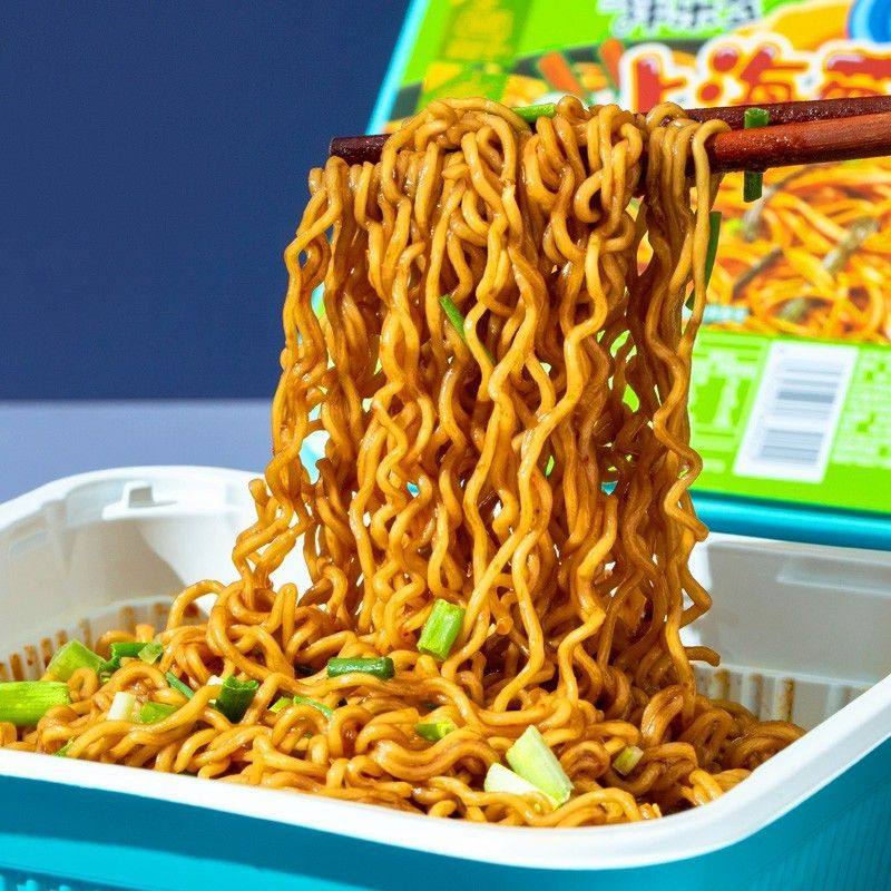 White Elephant Dry Noodles Boxed Instant Noodles Whole Case Wholesale Scallion Oil Noodles Turkey Noodles Instant Noodles Barreled Mixed Ledo Instant