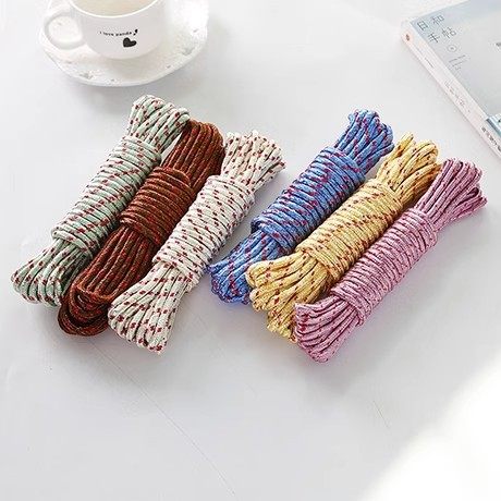 Clothes Line Outdoor Drying Quilt Rope Punch-free Bold Nylon Rope Windproof Anti-slip Fixed Buckle Hanging Rope Clothes