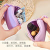 New Silicone Key Storage Bag Simple Fashion Soft Silicone Children's Coin Purse with Zipper Portable Silicone Bag