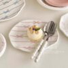 Breakfast Plate High-value Steak Dinner Plate Household Plate Cute Girl's Heart Ceramic Cake Plate Fruit Dessert Plate