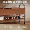 Jialing Movable Room Clothes Rack Coat Rack Floor-Standing Clothes Rack Second-Hand Balcony Clothes Rack Clothes Drying Rack Vertical