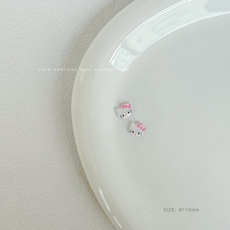 一粒kt猫の頭の粉の蝶結び