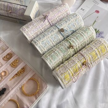 Xiaoxiangfeng Jewelry Storage Book Gold Necklace Jewelry Box Travel Portable Jewelry Si Feng Same Style Transparent Jewelry Roll