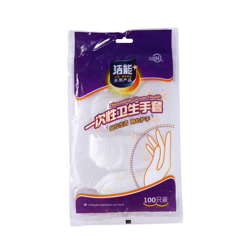 Disposable thickened gloves wholesale catering takeaway barbecue crayfish food grade material PE transparent film gloves