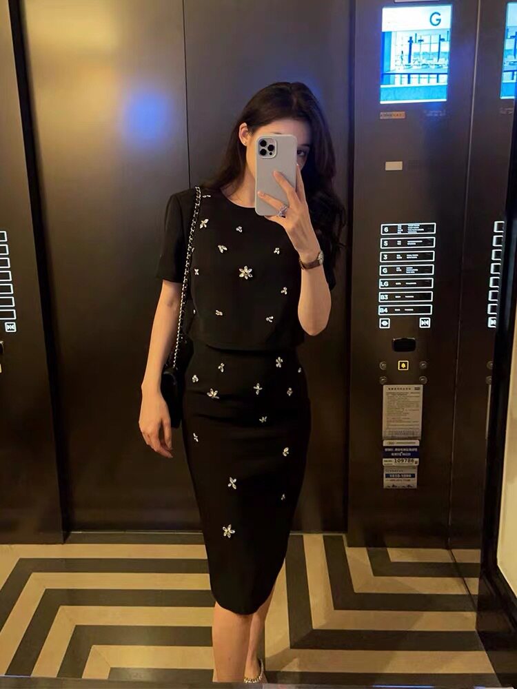 Chân váy xếp ly nữ xòe phong cách Chanel, chất liệu polyester cao cấp chi tiết 10