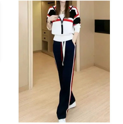 Shang Niche Suit Women's 2025 New Slim Fit Sports Sweatshirt Two-Piece Set Korean Style High-End