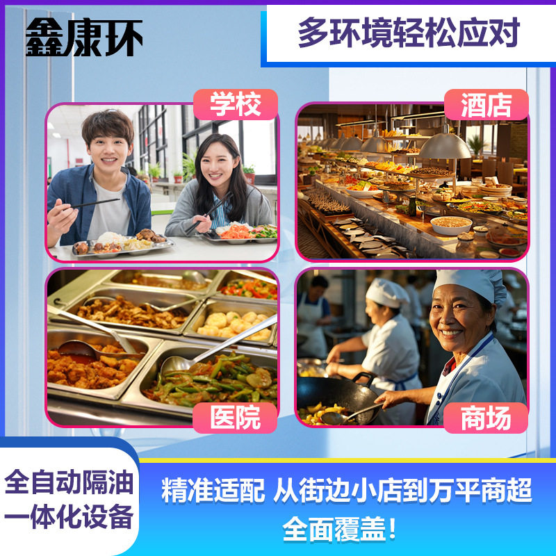 Fully Automatic Oil Separation Equipment Basement Oil-Water Separator Grease Trap Stainless Steel Integrated Oil Separator