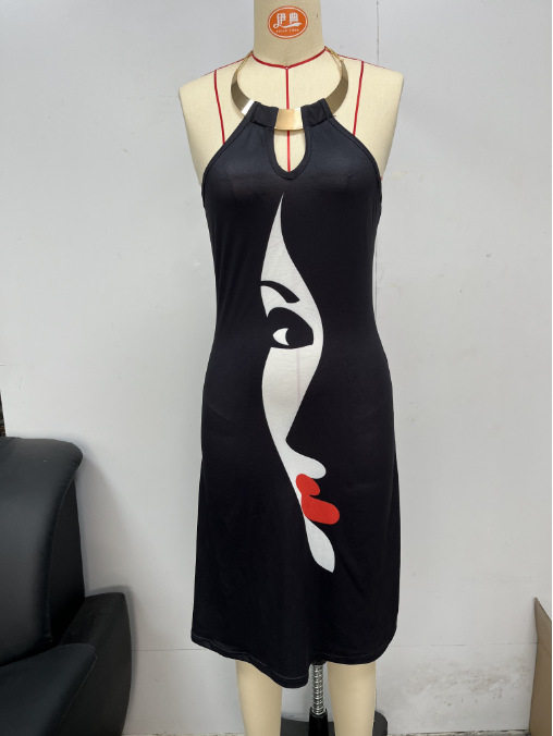 Women's Printed Sleeveless Dresses