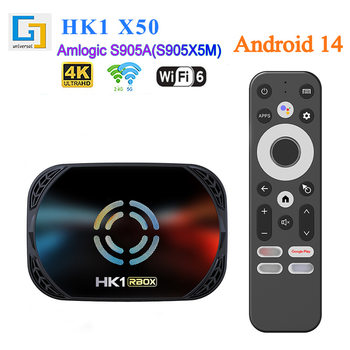 Cross-Border Hk1 X50 Set-Top Box S905X5M Android 14 Network Player Dual-Band 4K Hd Tv Box Wholesale