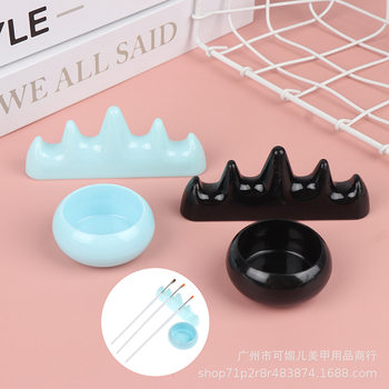 New Japanese simple imitation jade nail pen wash cup pen holder nail cleaning cup nail tools wholesale