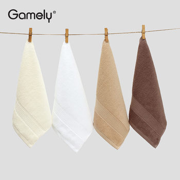Class A non-fluorescent cotton square 34cm long-staple cotton towel 40g baby kindergarten towel handkerchief