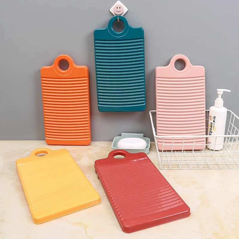 New Washing Board Washing Board Plastic Thickened and Durable Old-fashioned Mini Large Washing Board Kneeling Punishment Husband Creative