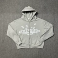 Space gray zipper jacket