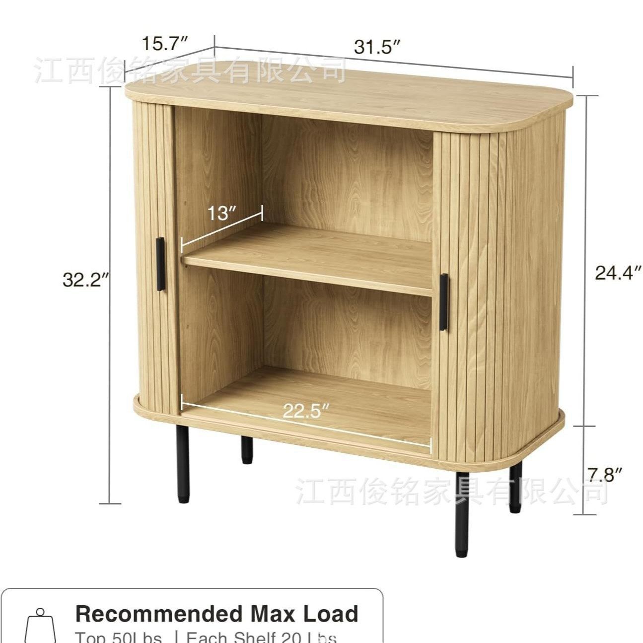 拉链柜门电视柜TVbench 亚马逊热销款欧美风客厅家具跨境专供定制