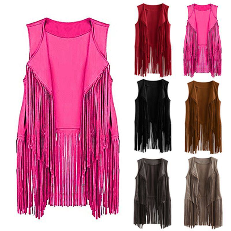 European and American Spring and Summer New Fashion Thin Tassel Vest for Girls European Station Slimming Sleeveless Vest for Women Trendy