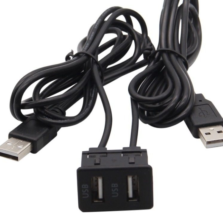 Vehicle Universal Modified Type-C+Aux Seat Dual USB Aux Extension Usb+2Rca Switch Seat