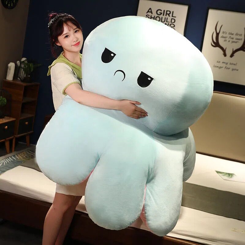 ตุ๊กตาปลาหมึกพลิกได้ ตุ๊กตาผ้ากำมะหยี่ปลาหมึกพลิกได้ ตุ๊กตาพลิกได้สองด้าน ตุ๊กตาปลาหมึกกลับด้านได้