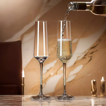 European style champagne glass sparkling wine goblet crystal glass cocktail glass high color value creative tipsy liqueur glass