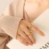New Korean-Style Question Mark Ring with a Unique Creative Design, Simple and Elegant Geometric Jewelry for Women