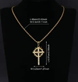 Gold 1017 pendant + 24inch gold twist chain
