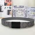 Gray printed square small dr black buckle