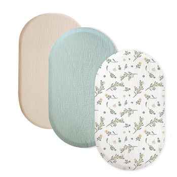 Amazon wrinkled cotton bed hat solid color crib bed hat double cotton soft breathable bed sheet three-piece set