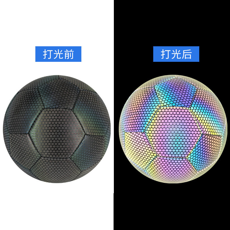 Luminous fluorescent luminous reflective football No. 5 competition training No. 4 children's football primary school student football in stock wholesale