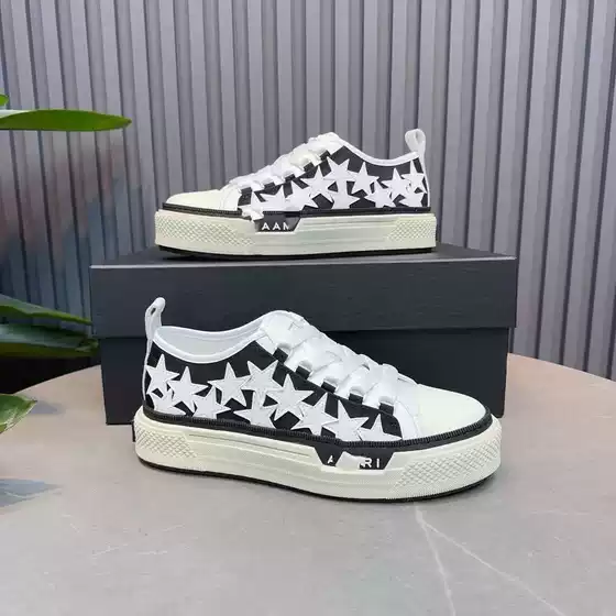 Men's Breathable Low-Top Canvas Shoes for Foreign Trade, 2026 New Model, Sports Casual Sneakers with Thick Soles, Height-Increasing, Star-Patterned, Couple's Shoes for Women