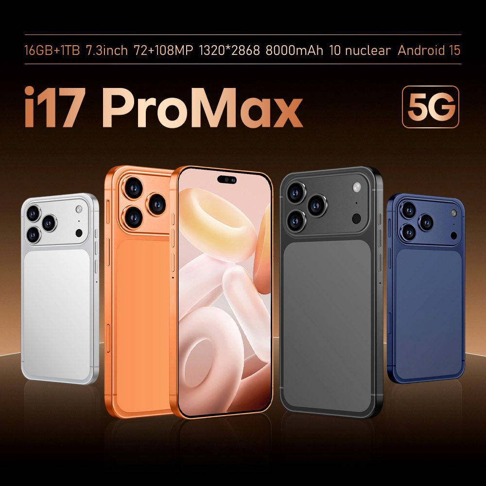 i17Pro Max 跨境手机7.3英寸大屏3+64GB真4G安卓外贸1比1智能手机