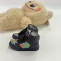 L family black colorful (pair of nude shoes)