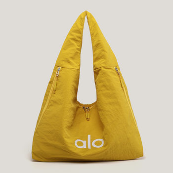 Alo Japanese and Korean Style Simple Fashion Bucket Bag Cross-Border Shoulder Bag Commuter Handbag Large Capacity Tote Bag Women's Bag