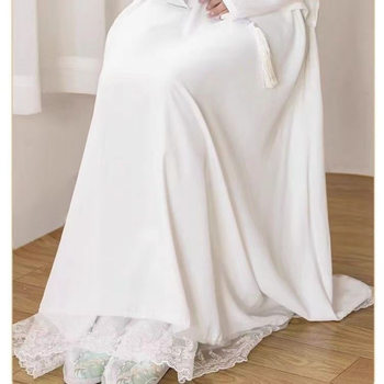 Lace Petticoat Layered under Cheongsam Hanfu Mamian Skirt New Chinese Style Half Skirt Lace Bodycon Simple Wholesale