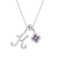 Silver k (letter + chain)