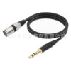 Cross-border hot in stock stereo TRS 6.35 revolution Canon public mixer microphone speaker audio cable